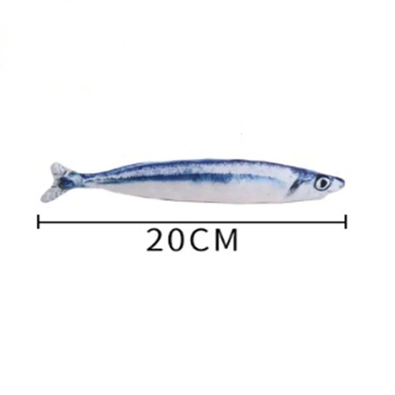 ZEDAPaw 20 cm Realistic Plush Fish Cat Toy