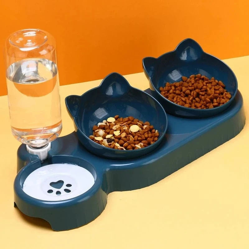 ZEDAPaw 3-in-1 Cat & Dog Feeder – Automatic Water Dispenser
