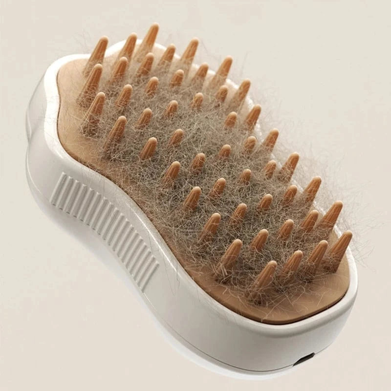 ZEDAPaw 3-in-1 Pet Steam Brush – Electric Grooming Sprayer & Massage