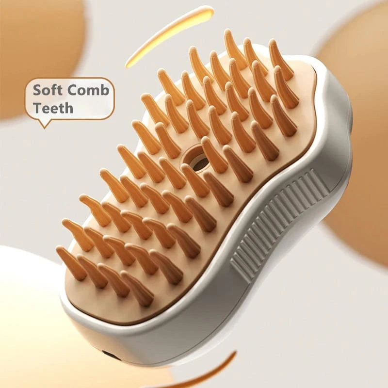 ZEDAPaw 3-in-1 Pet Steam Brush – Electric Grooming Sprayer & Massage