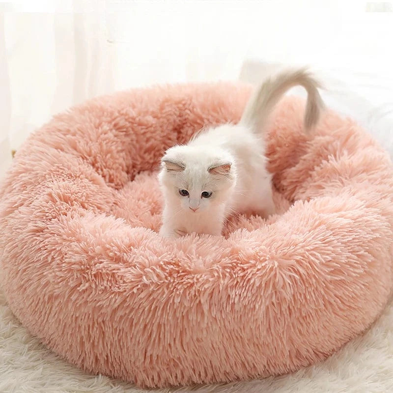 ZEDAPaw 40 cm Warm Plush Round Cat & Dog Bed