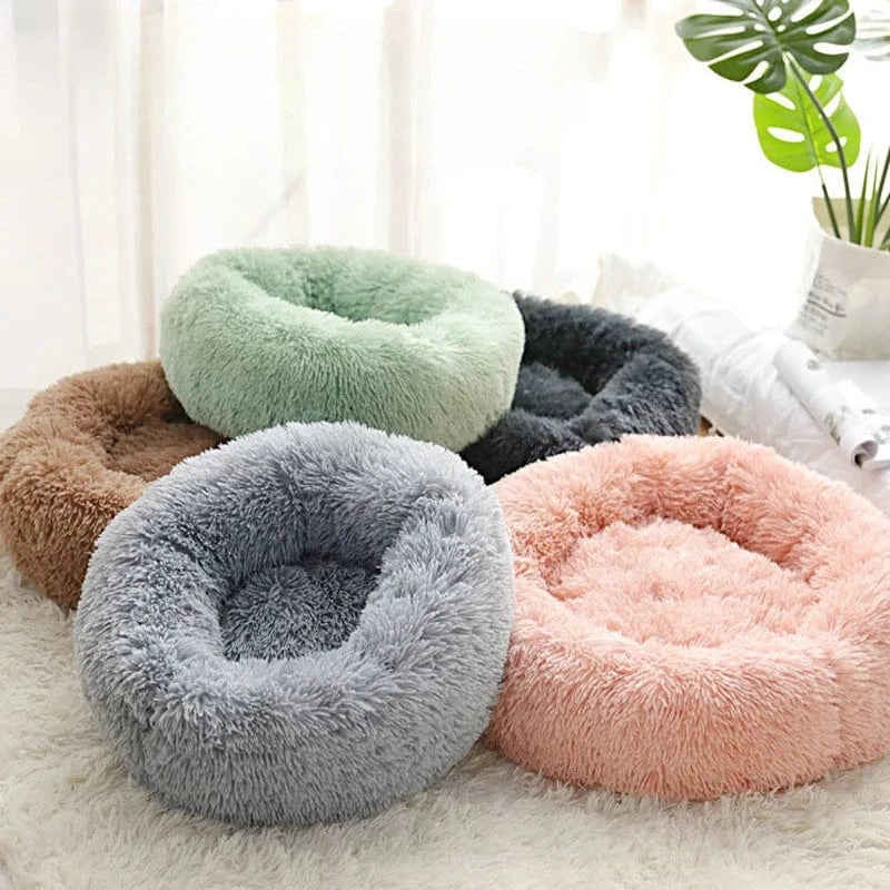 ZEDAPaw 40 cm Warm Plush Round Cat & Dog Bed