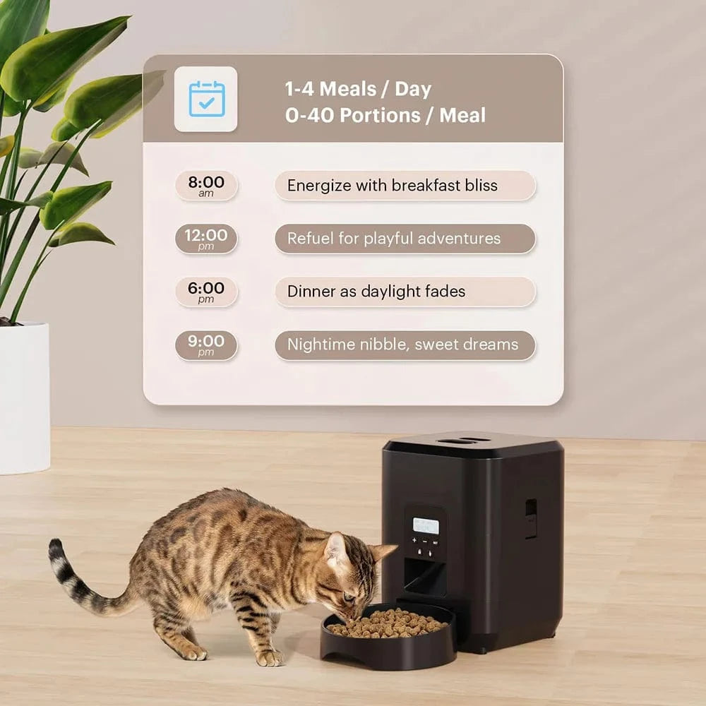 ZEDAPaw Automatic Cat & Dog Food Dispenser with Timed Portion Control