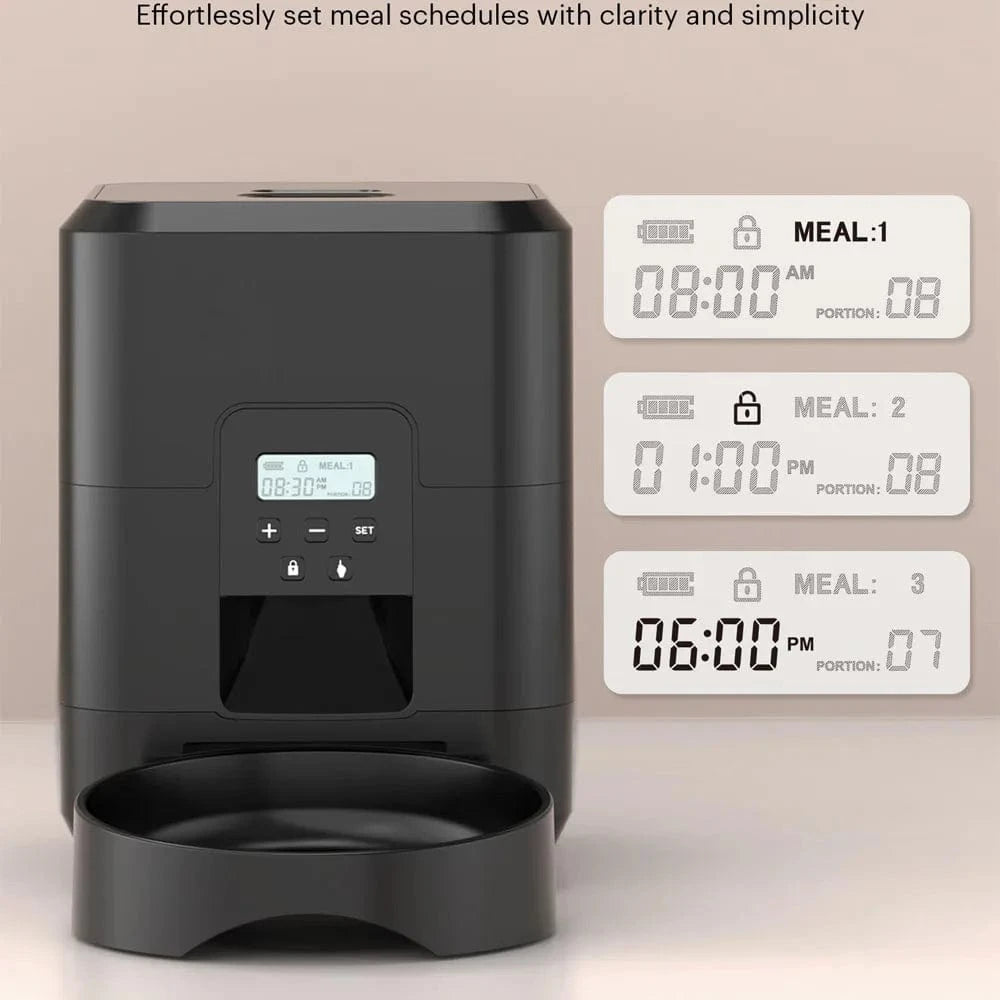 ZEDAPaw Automatic Cat & Dog Food Dispenser with Timed Portion Control