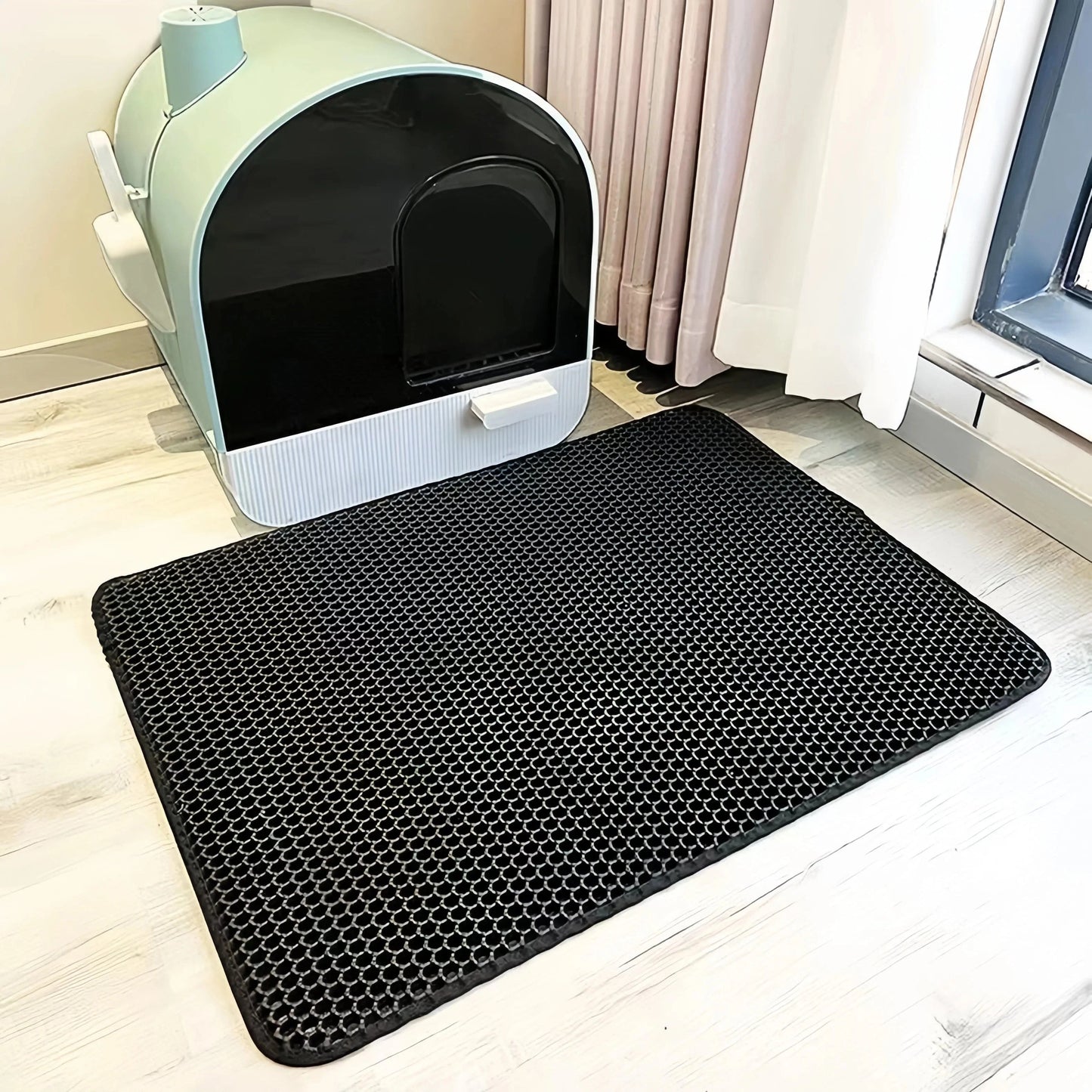 ZEDAPaw Black / 30x30 Large Waterproof Cat Litter Mat