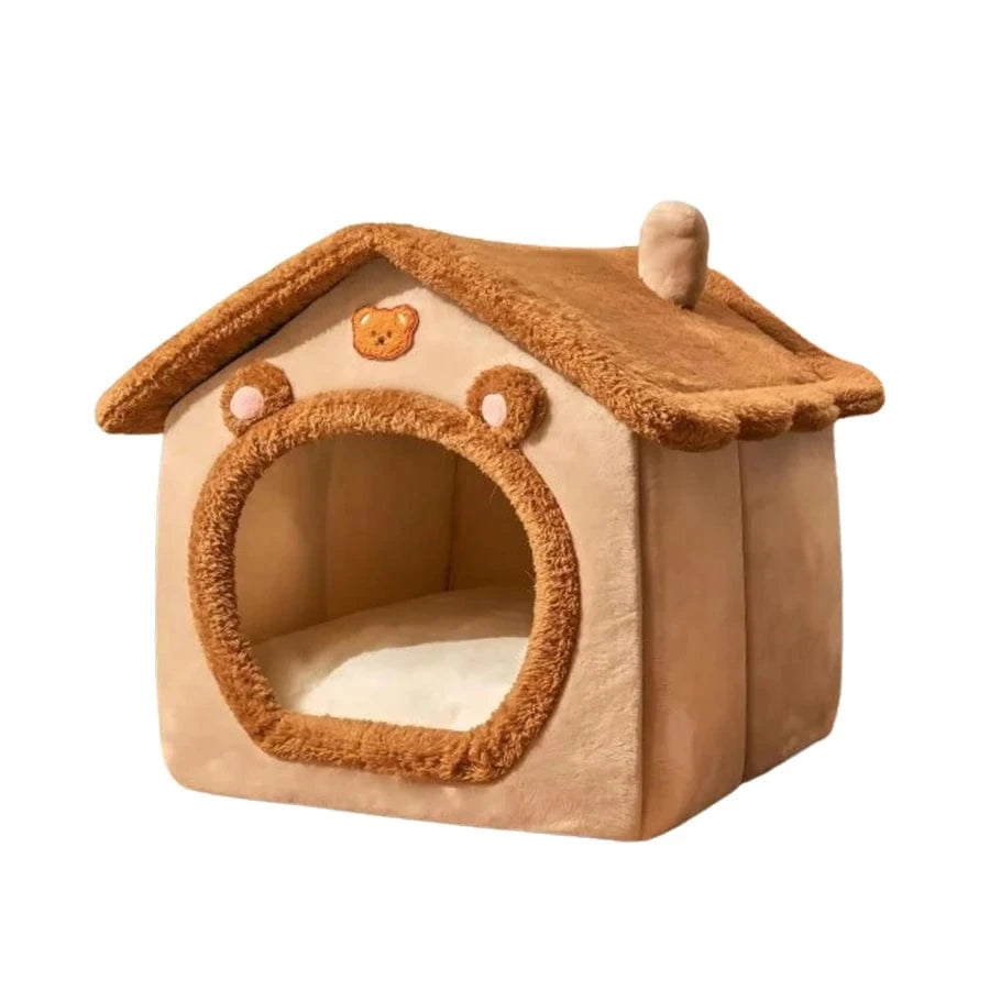 ZEDAPaw Brown / S Washable Pet House for Small Dogs & Medium Cats