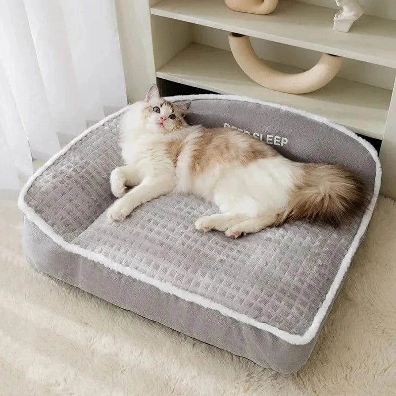 ZEDAPaw Cozy Winter Sofa Basket for Dogs & Cats
