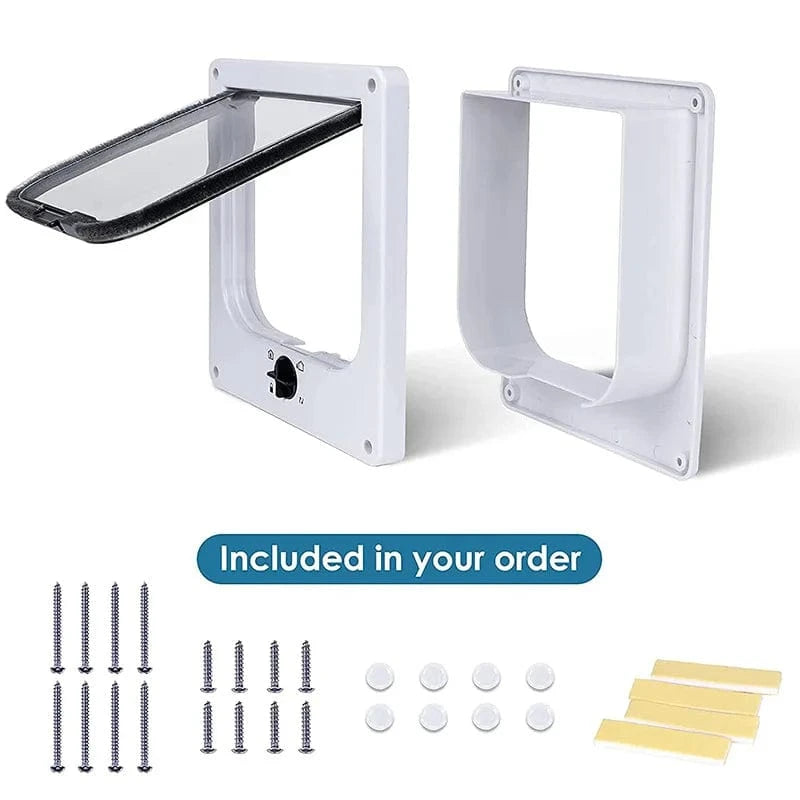 ZEDAPaw Durable ABS Pet Door for Cats & Small Dogs