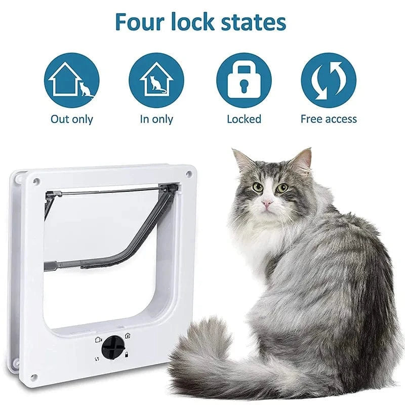 ZEDAPaw Durable ABS Pet Door for Cats & Small Dogs
