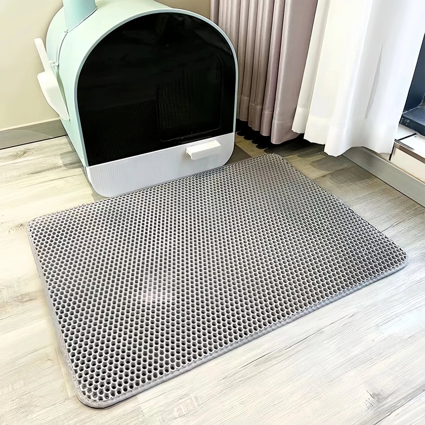 ZEDAPaw Gray / 30x30 Large Waterproof Cat Litter Mat