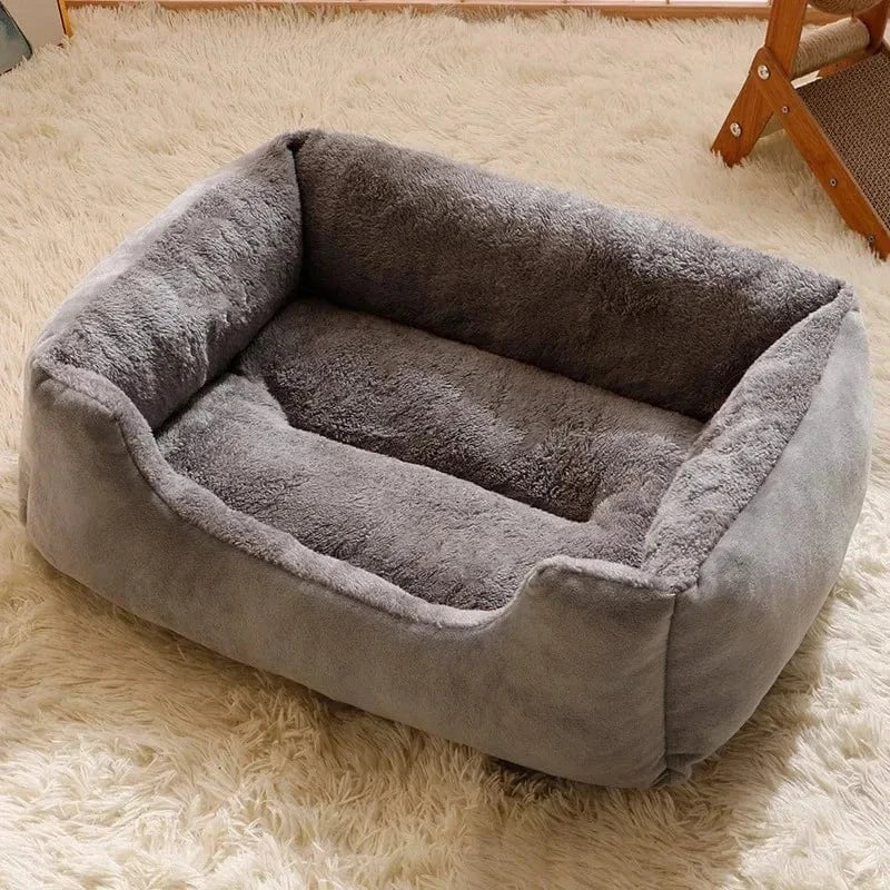 ZEDAPaw Gray / 45x30 Cozy Cushion House for Cats, Kittens & Small Dogs
