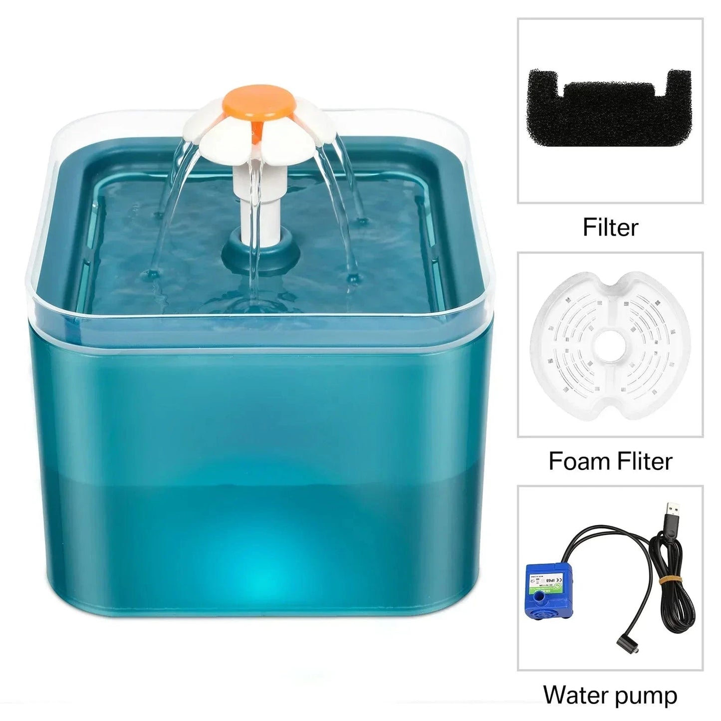 ZEDAPaw Green 2L Cat Water Fountain – Ultra Silent