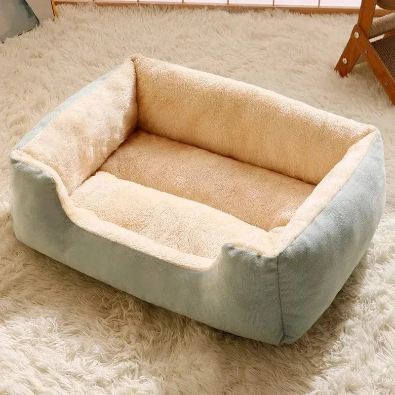 ZEDAPaw Green / 45x30 Cozy Cushion House for Cats, Kittens & Small Dogs