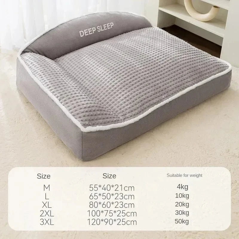 ZEDAPaw Grey / M Cozy Winter Sofa Basket for Dogs & Cats