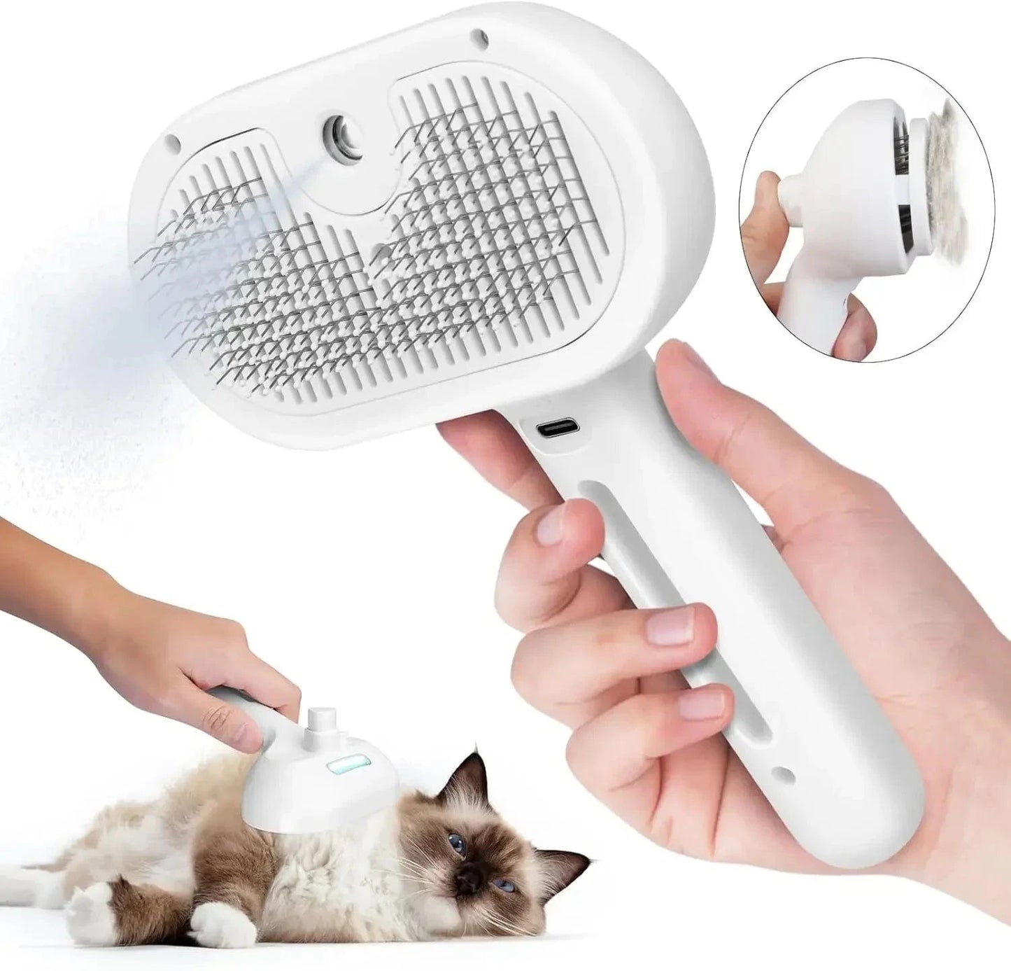 ZEDAPaw Grooming & De-Matting Brush with Water Mist for Cats & Dogs