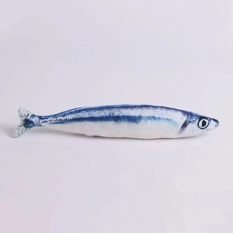 ZEDAPaw Knife Fish 20 cm Realistic Plush Fish Cat Toy