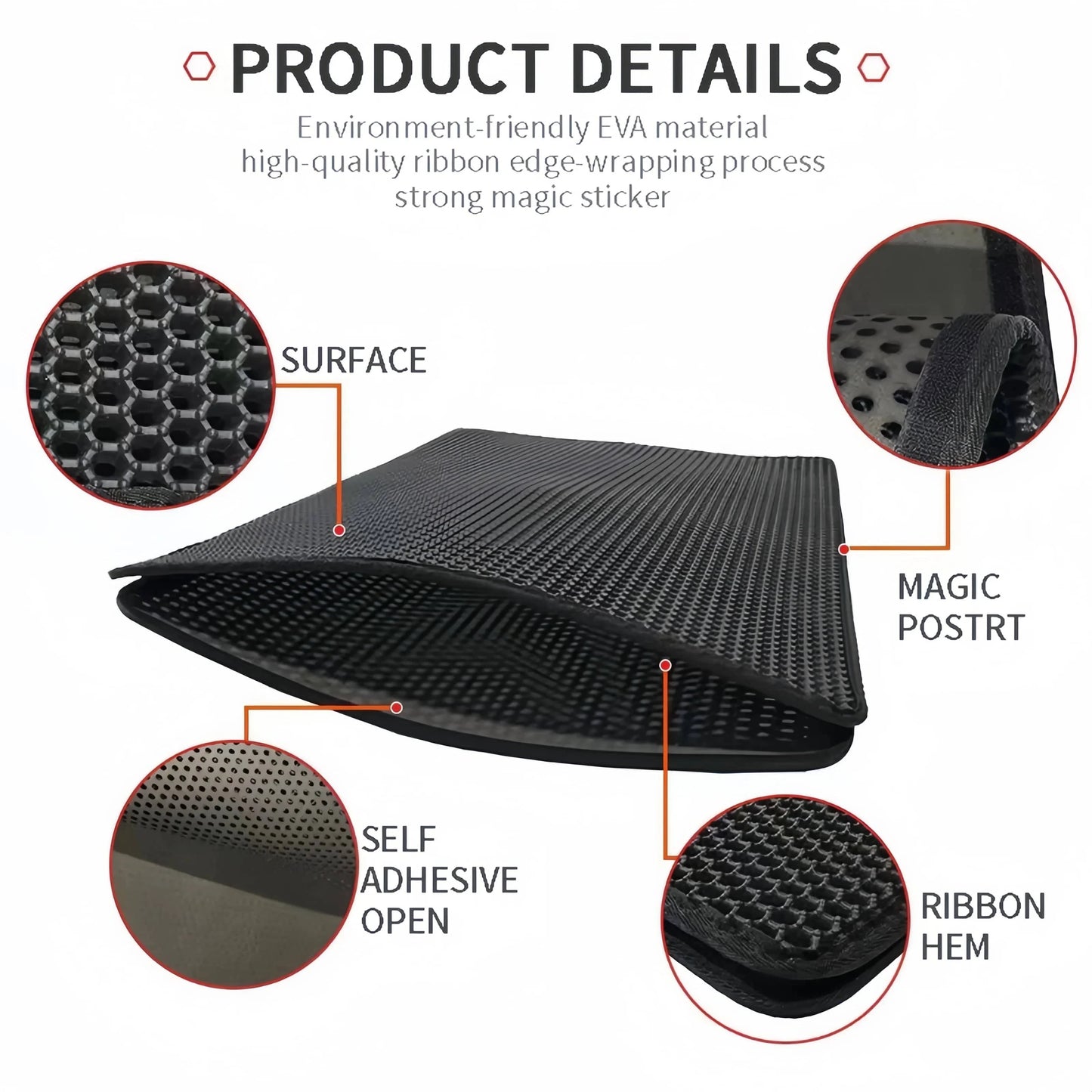 ZEDAPaw Large Waterproof Cat Litter Mat
