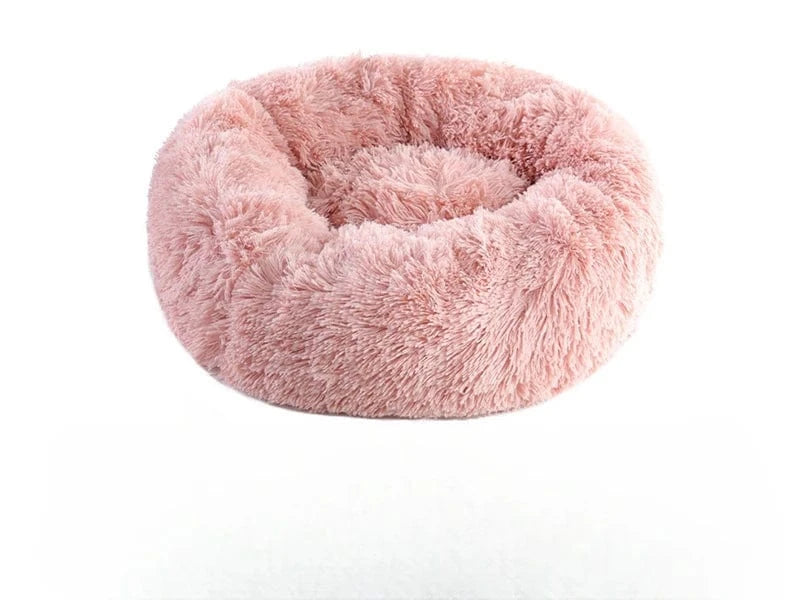 ZEDAPaw Pink 40 cm Warm Plush Round Cat & Dog Bed