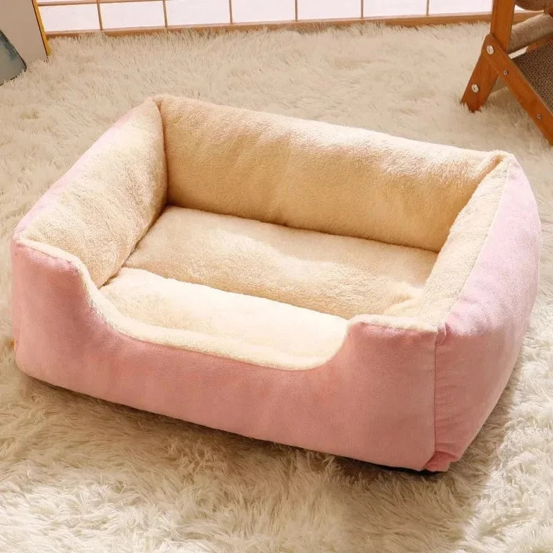 ZEDAPaw Pink / 45x30 Cozy Cushion House for Cats, Kittens & Small Dogs