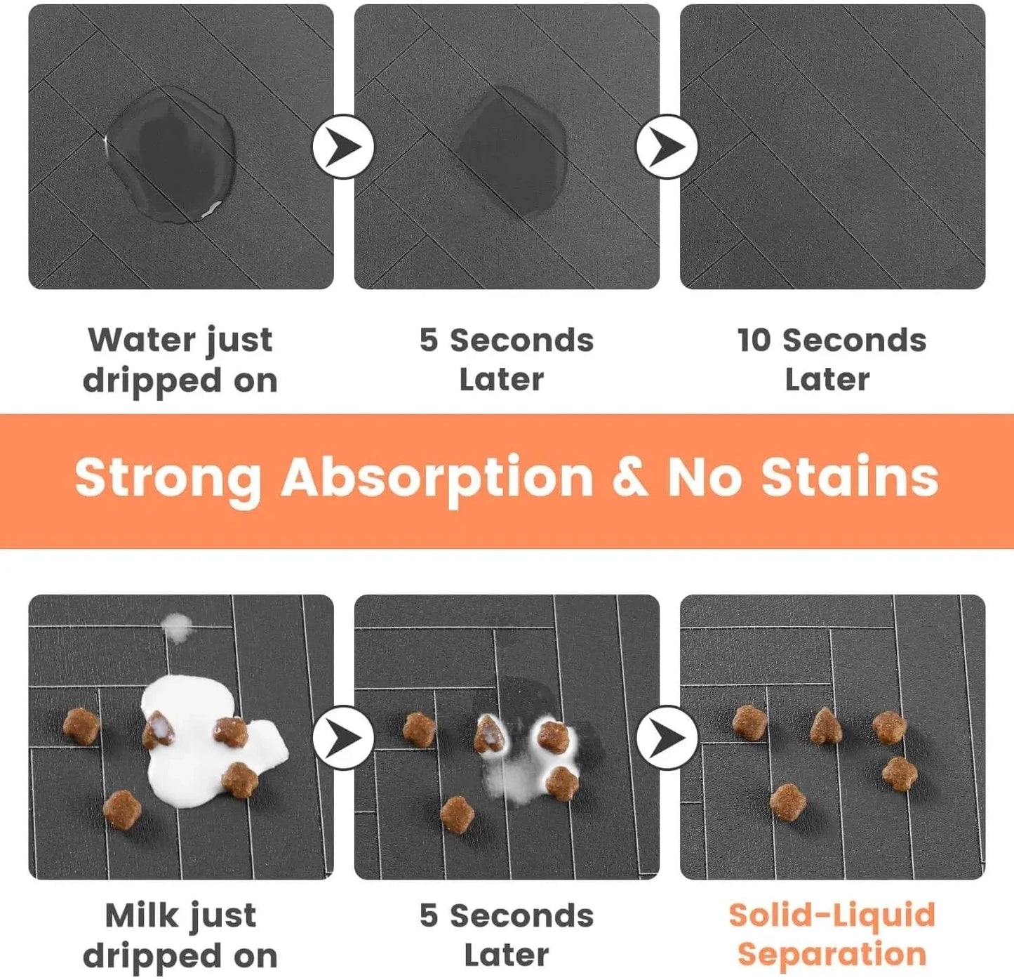 ZEDAPaw Quick-Dry Placemat with Waterproof Rubber Backing for Cats & Dogs