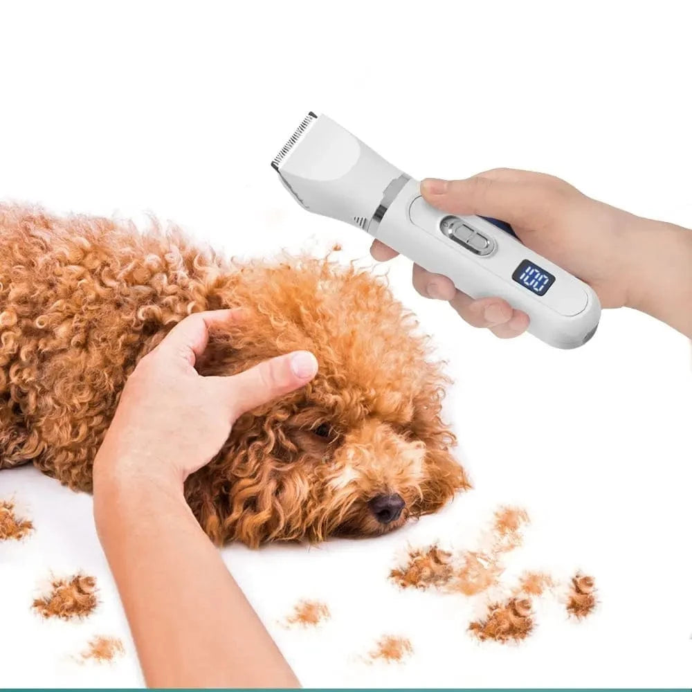 ZEDAPaw Shop White Silent USB Rechargeable Dog & Cat Grooming Trimmer