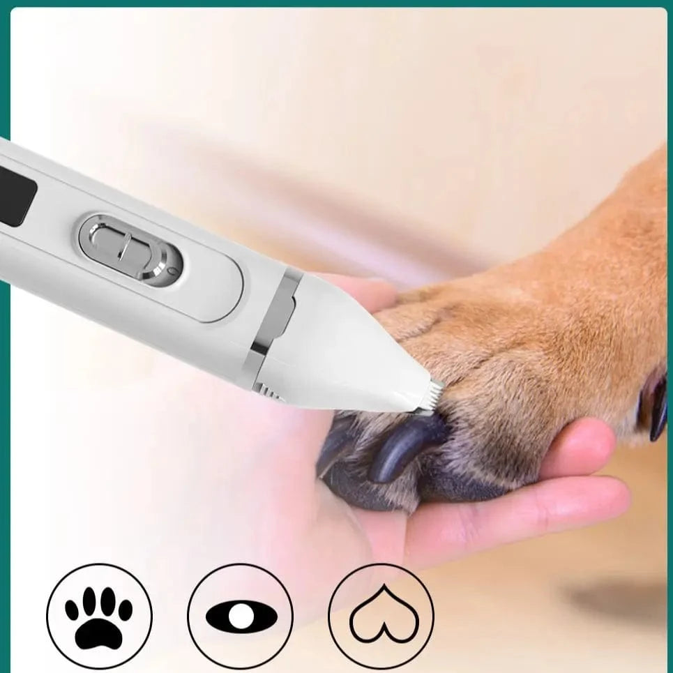 ZEDAPaw Shop White Silent USB Rechargeable Dog & Cat Grooming Trimmer
