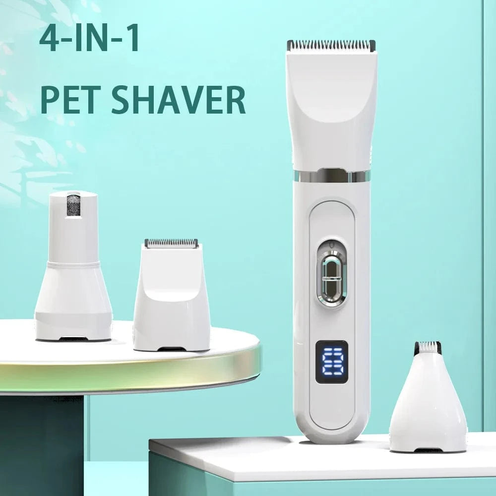 ZEDAPaw Shop White Silent USB Rechargeable Dog & Cat Grooming Trimmer