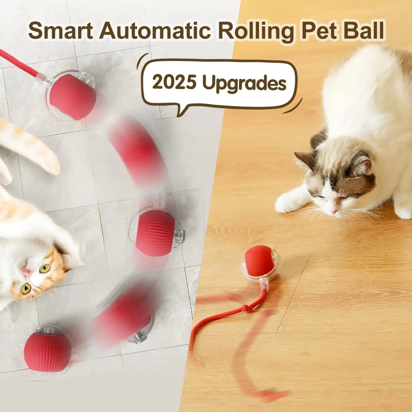 ZEDAPaw Smart Rolling Interactive Cat Ball Toy