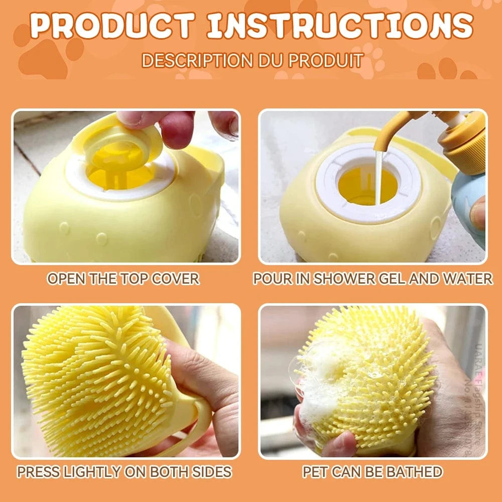 ZEDAPaw Soft Silicone Shampoo Dispenser for Dogs & Cats