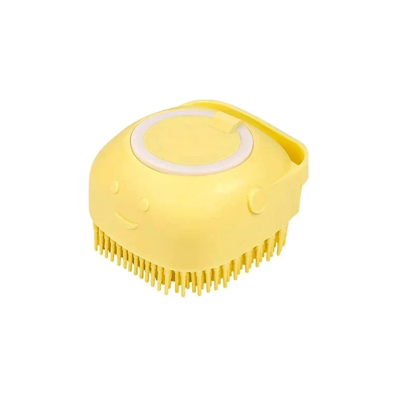 ZEDAPaw Yellow Soft Silicone Shampoo Dispenser for Dogs & Cats