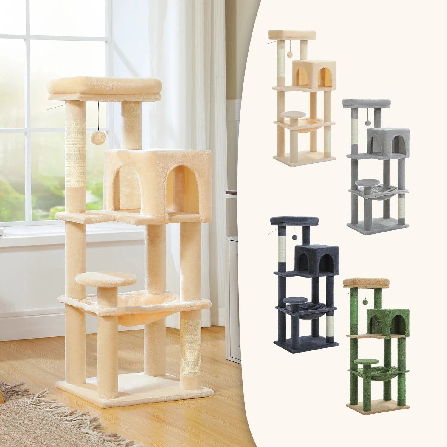 ZEDAPaw 113 cm Multi-Level Cat Cat Tower