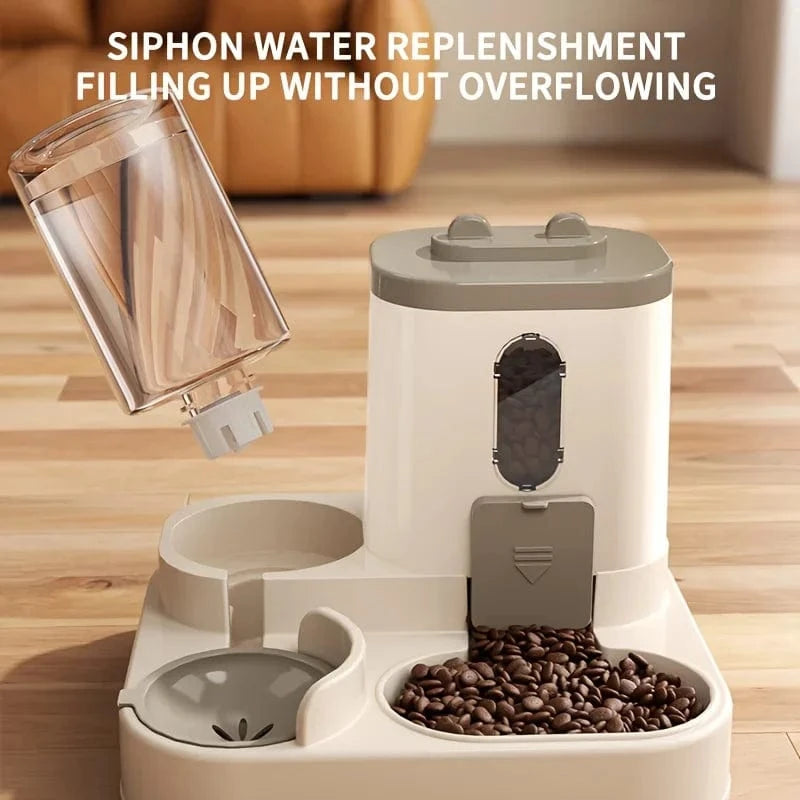 ZEDAPaw 2-in-1 Cat Food & Water Dispenser