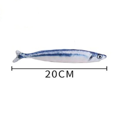ZEDAPaw 20 cm Realistic Plush Fish Cat Toy