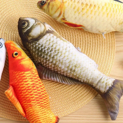 ZEDAPaw 20 cm Realistic Plush Fish Cat Toy