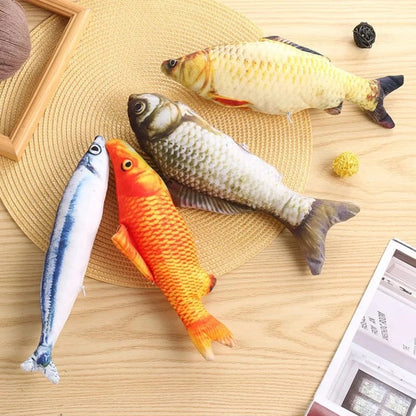 ZEDAPaw 20 cm Realistic Plush Fish Cat Toy