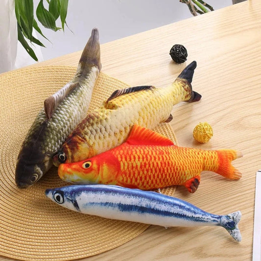 ZEDAPaw 20 cm Realistic Plush Fish Cat Toy