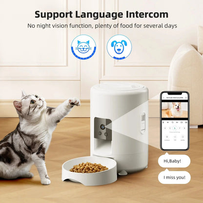 ZEDAPaw 2L Smart Pet Feeder with Camera