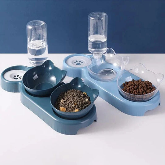 ZEDAPaw 3-in-1 Cat & Dog Feeder – Automatic Water Dispenser