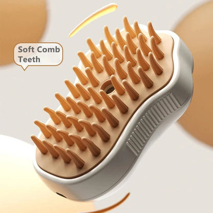 ZEDAPaw 3-in-1 Pet Steam Brush – Electric Grooming Sprayer & Massage