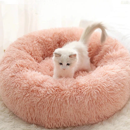 ZEDAPaw 40 cm Warm Plush Round Cat & Dog Bed