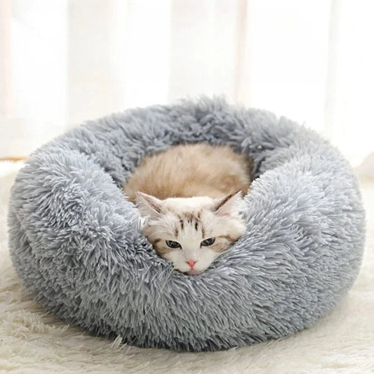 ZEDAPaw 40 cm Warm Plush Round Cat & Dog Bed