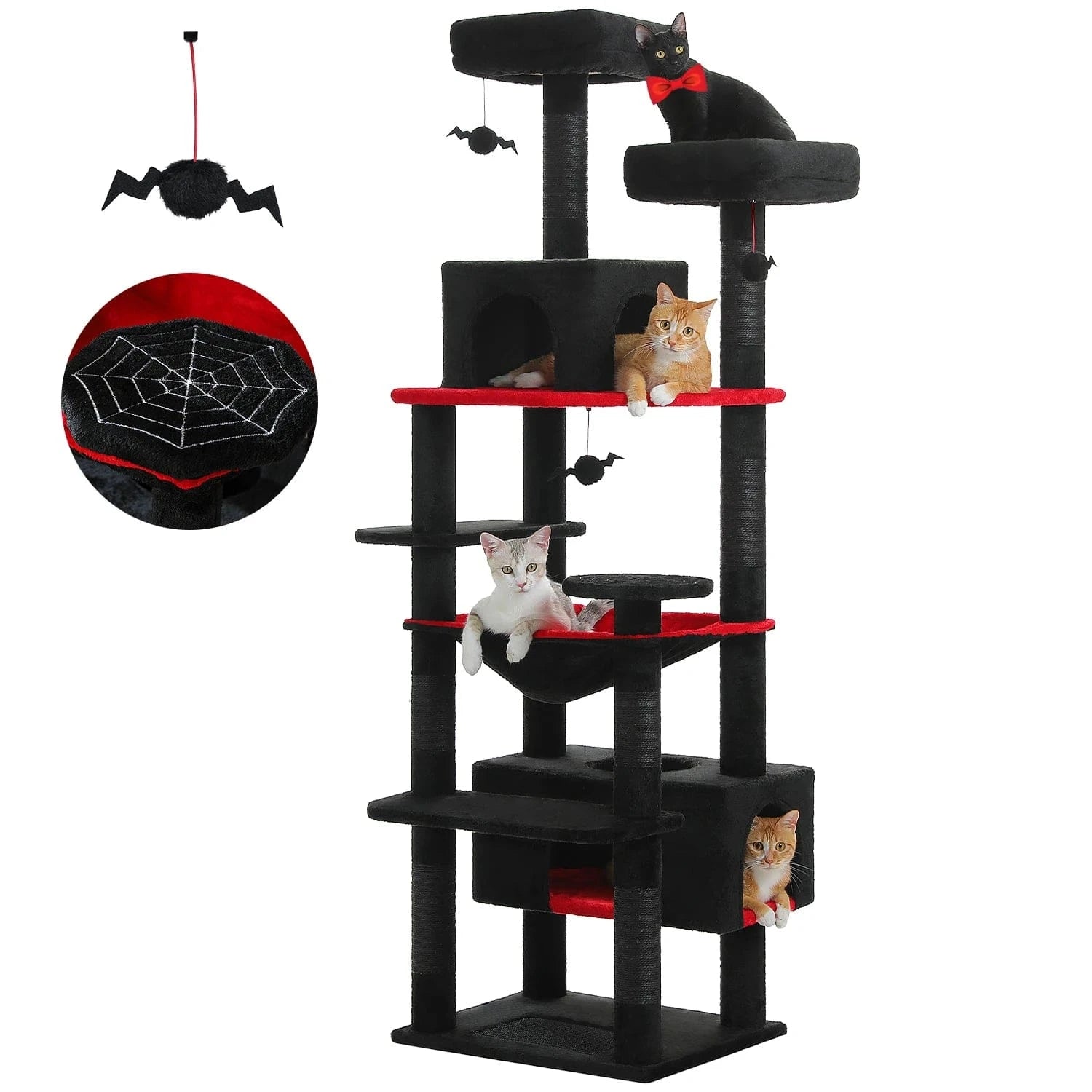 ZEDAPaw Black / 136 Large Cat Tree & Tower