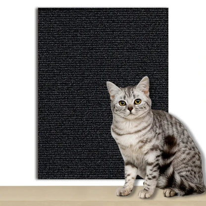 ZEDAPaw Black / 30x30 Self-Adhesive Scratch Mat Pad - Cat Scratcher Sofa Protector