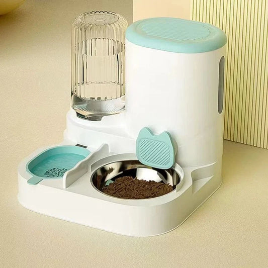 ZEDAPaw Blue Automatic Cat & Dog Feeder – Integrated Food & Water