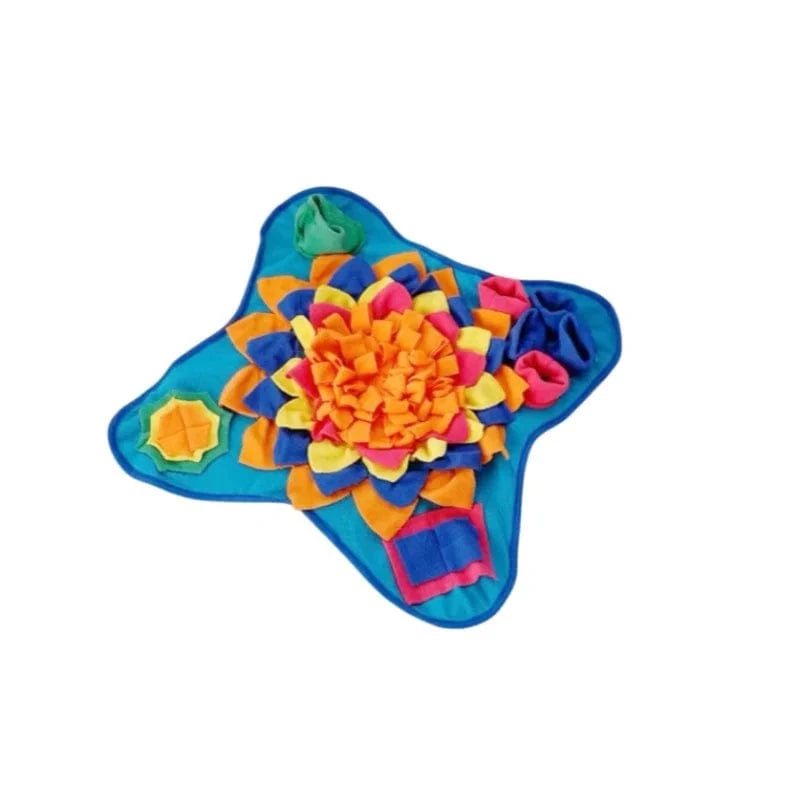 ZEDAPaw Blue Interactive Slow Feeding Blanket for Dogs & Cats