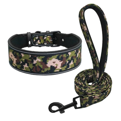ZEDAPaw Camo / S Reflective Nylon Dog Collar & Leash Set