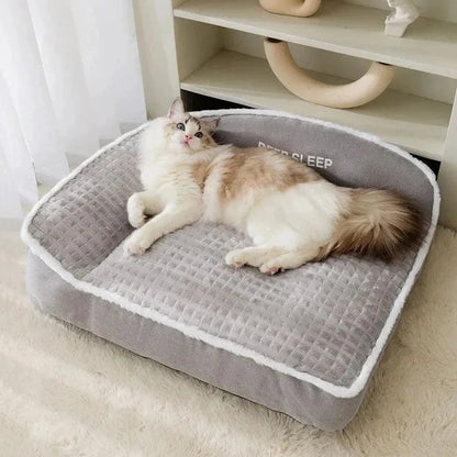 ZEDAPaw Cozy Winter Sofa Basket for Dogs & Cats