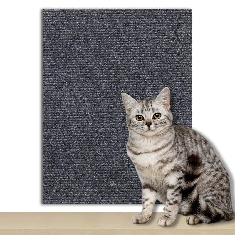 ZEDAPaw Dark Gray / 30x30 Self-Adhesive Scratch Mat Pad - Cat Scratcher Sofa Protector