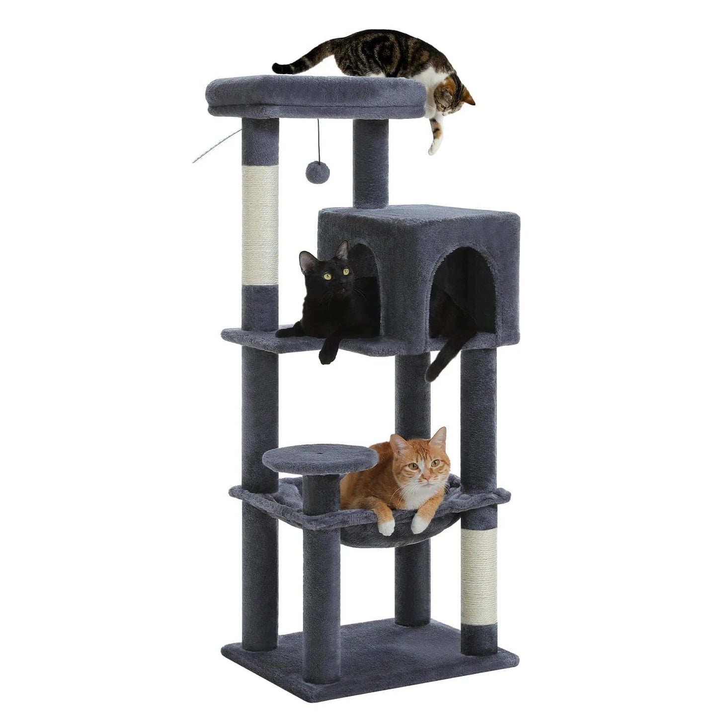 ZEDAPaw Deep Grey 113 cm Multi-Level Cat Cat Tower