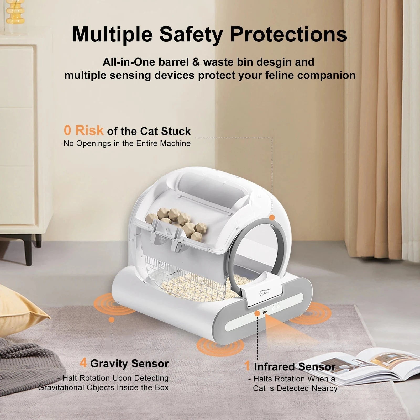 ZEDAPaw DOEL Self-Cleaning with App Control & Litter Mat
